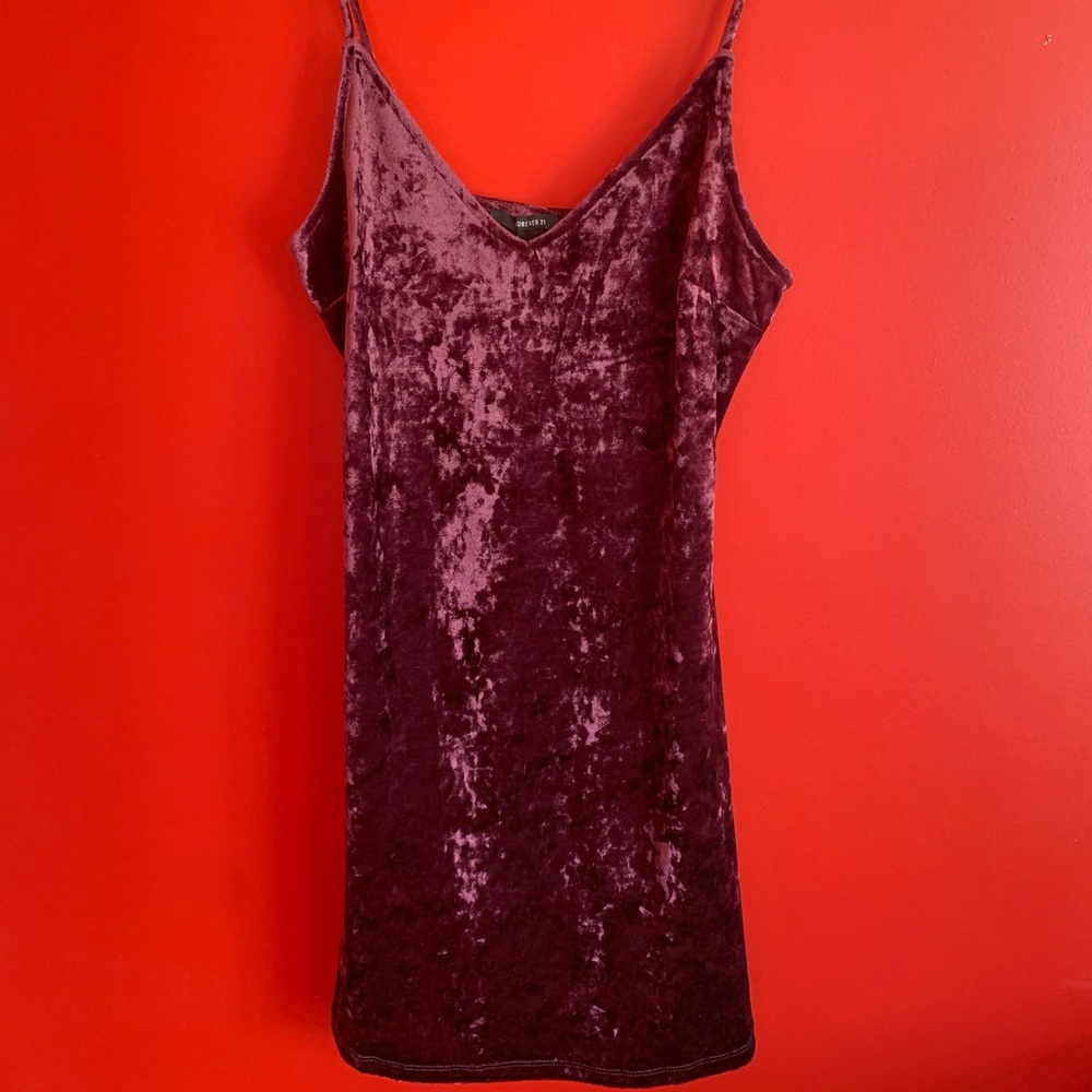 Maroon Velvet Dress